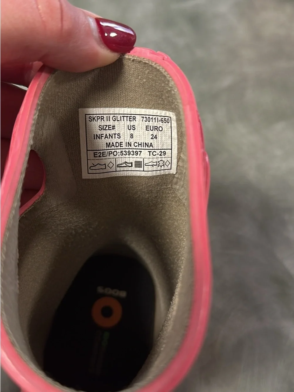Bogs 8t used pink
